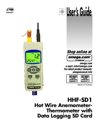 Thumbnail of document Manual - HHF-SD1 Hot Wire Anemometer w/Real Time Data Logger